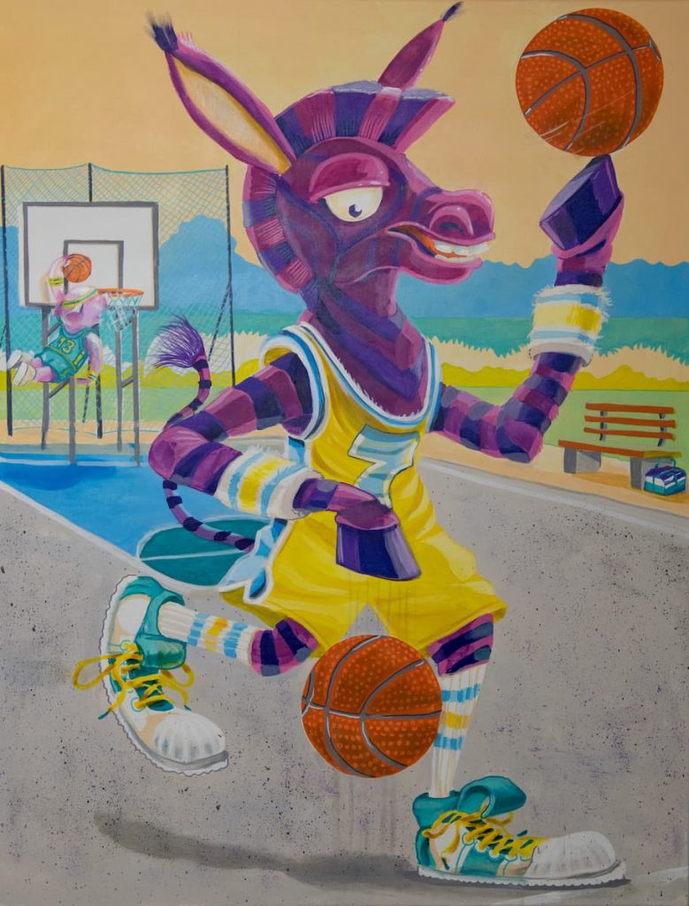 Kinderarzt Münster - Zebra mit Basketball